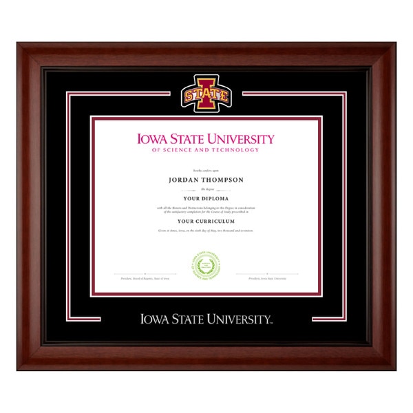 Church Hill Classics I-State Medallion Bachelor's Degree Diploma Frame #9